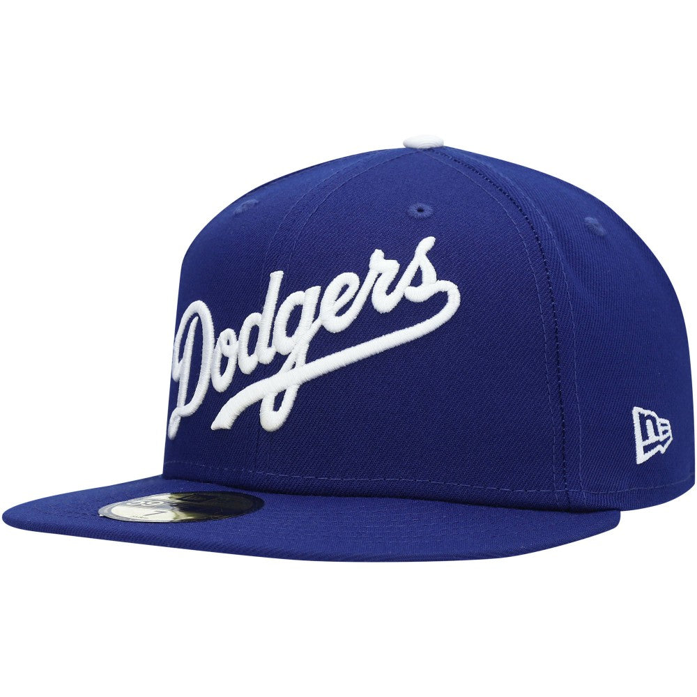 Los Angeles Dodgers White Logo 59FIFTY Fitted Hat Royal