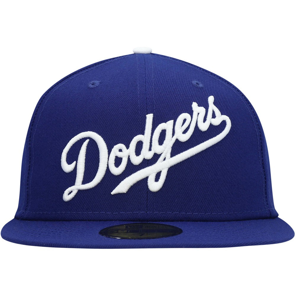 Los Angeles Dodgers White Logo 59FIFTY Fitted Hat Royal