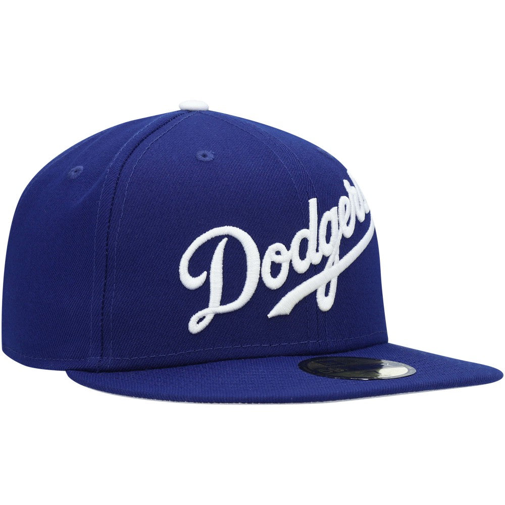 Los Angeles Dodgers White Logo 59FIFTY Fitted Hat Royal