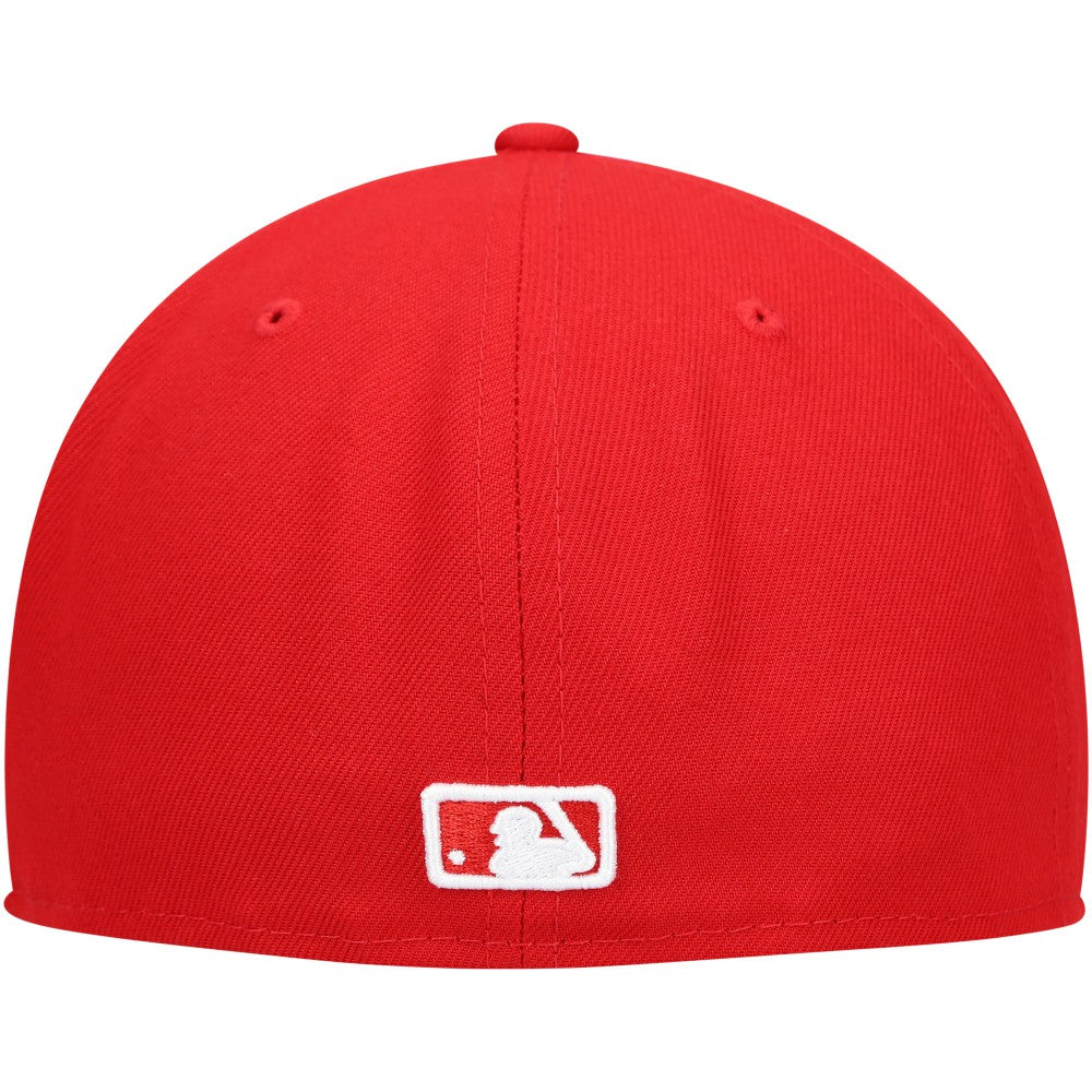 Milwaukee Brewers White Logo 59FIFTY Fitted Hat Red
