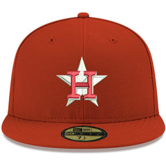 Houston Astros White Logo 59FIFTY Fitted Hat Red