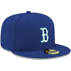 Boston Red Sox White Logo 59FIFTY Fitted Hat Royal