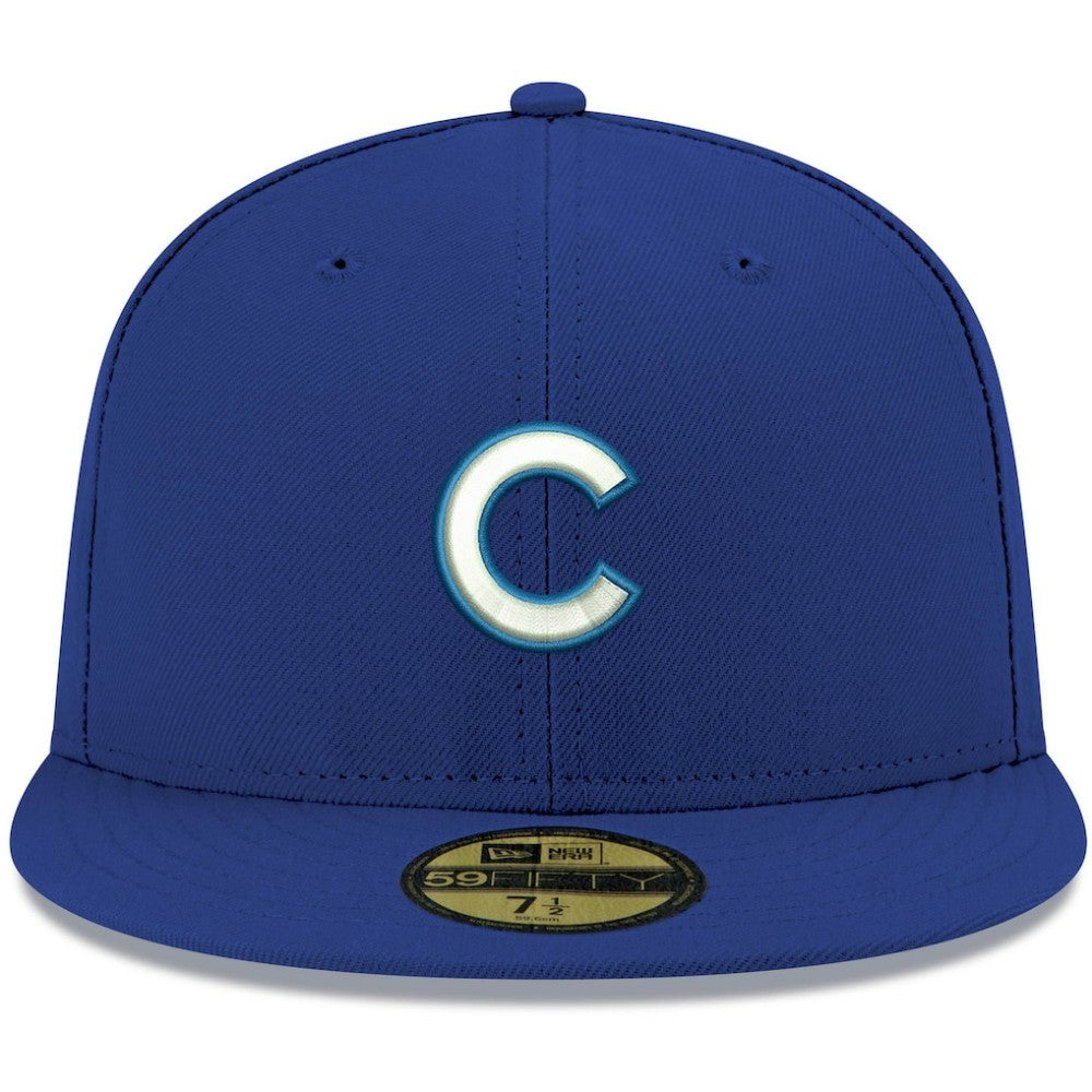 Chicago Cubs White Logo 59FIFTY Fitted Hat Royal