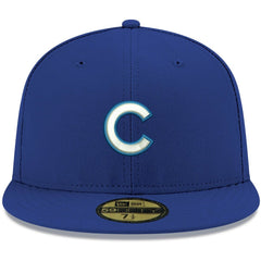 Chicago Cubs White Logo 59FIFTY Fitted Hat Royal