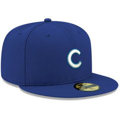 Chicago Cubs White Logo 59FIFTY Fitted Hat Royal