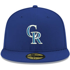 Colorado Rockies White Logo 59FIFTY Fitted Hat Royal