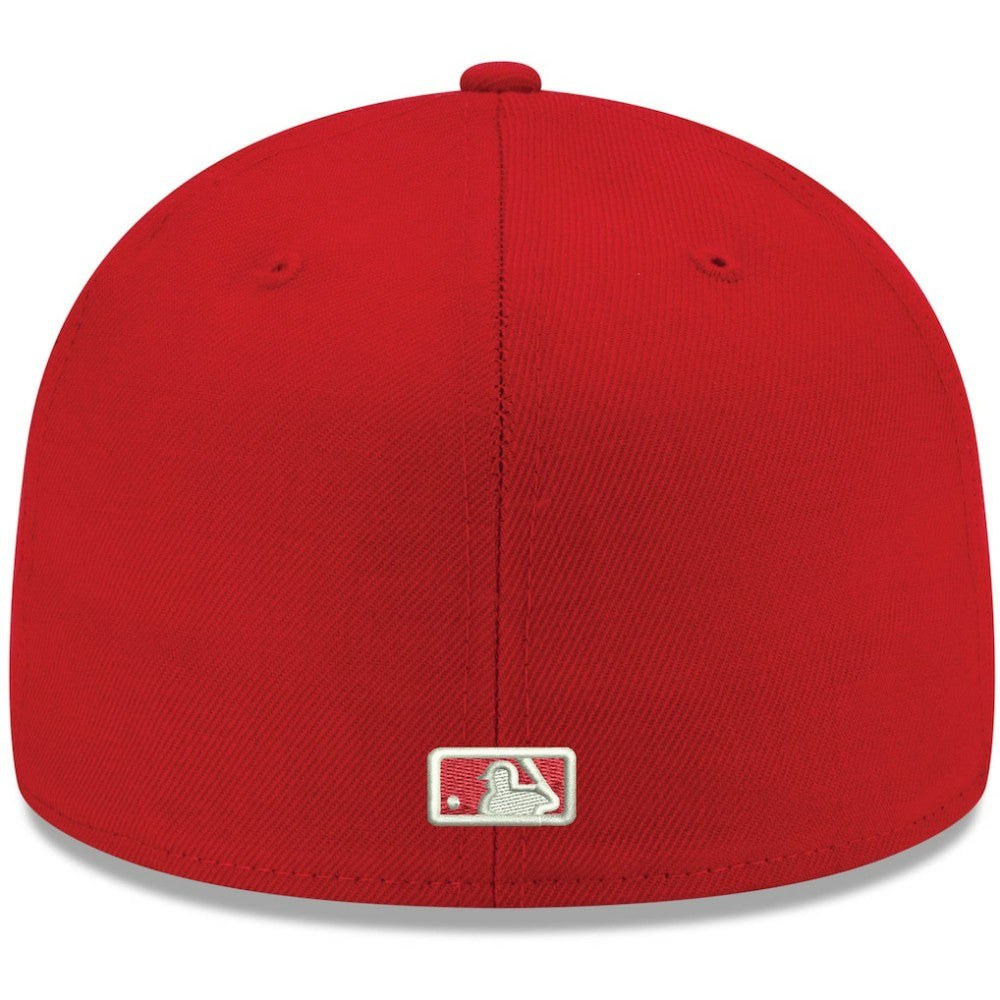 Chicago White Sox White Logo 59FIFTY Fitted Hat Red