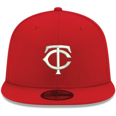 Minnesota Twins White Logo 59FIFTY Fitted Hat Red