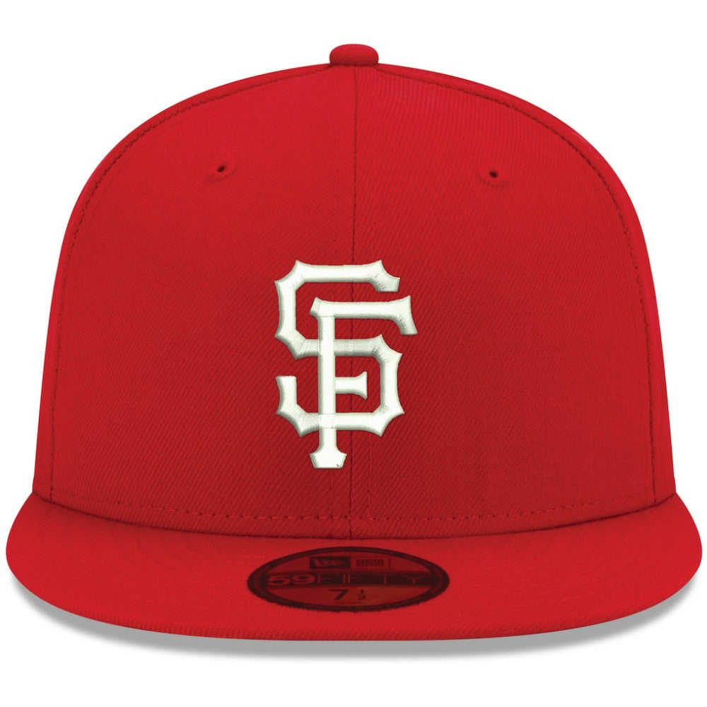 San Francisco Giants White Logo 59FIFTY Fitted Hat Red