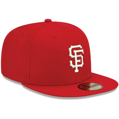 San Francisco Giants White Logo 59FIFTY Fitted Hat Red