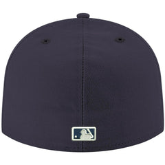 Colorado Rockies White Logo 59FIFTY Fitted Hat Navy
