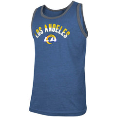 Los Angeles Rams New Era Ringer Tri-Blend Tank Top - Heathered Royal discount