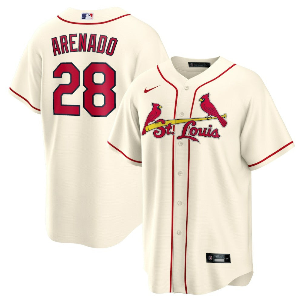 Nolan Arenado St. Louis Cardinals Alternate 2 Replica Jersey Cream