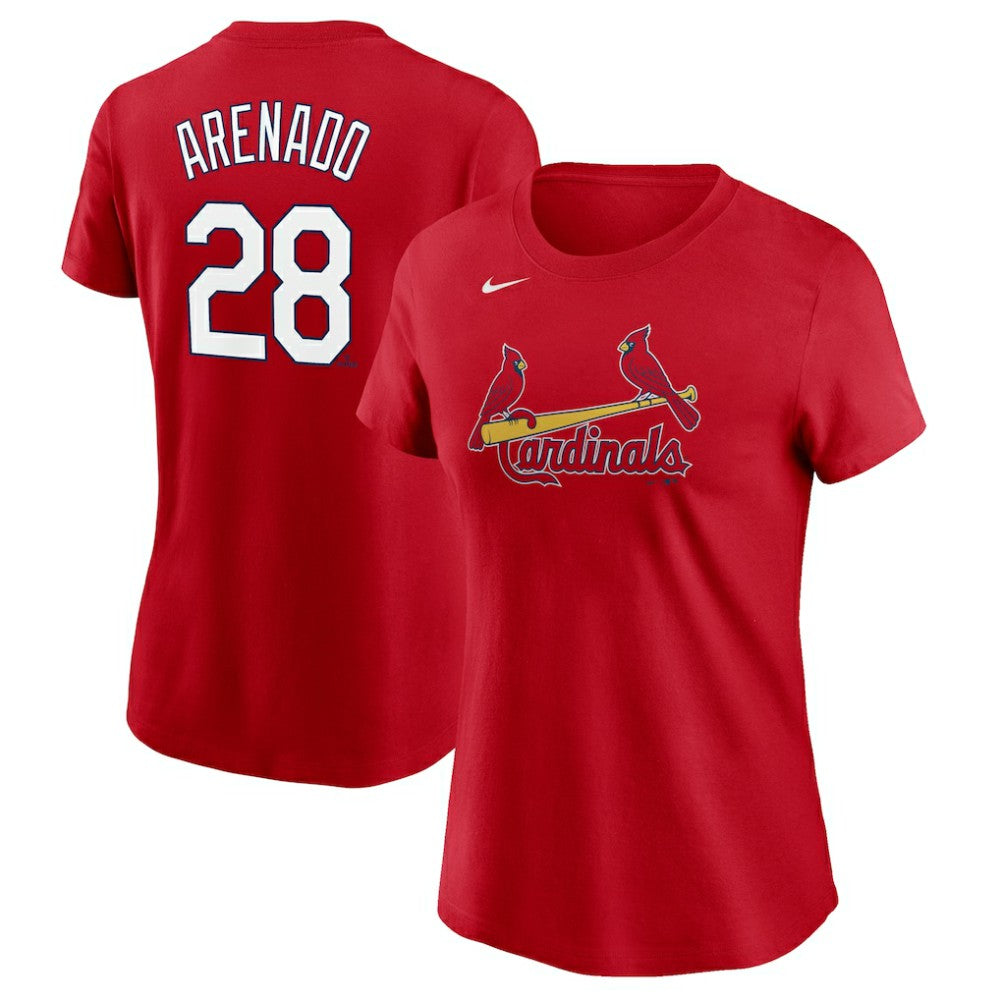 Nolan Arenado St. Louis Cardinals Women's Name & Number T-Shirt Red