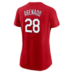 Nolan Arenado St. Louis Cardinals Women's Name & Number T-Shirt Red