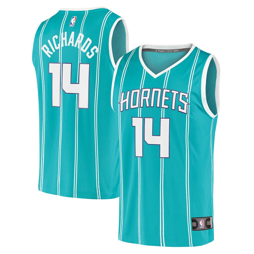 Nick Richards Charlotte Hornets Fast Break Replica Jersey - Icon Edition - Teal shop