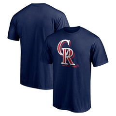 Colorado Rockies Red White and Team T-Shirt Navy