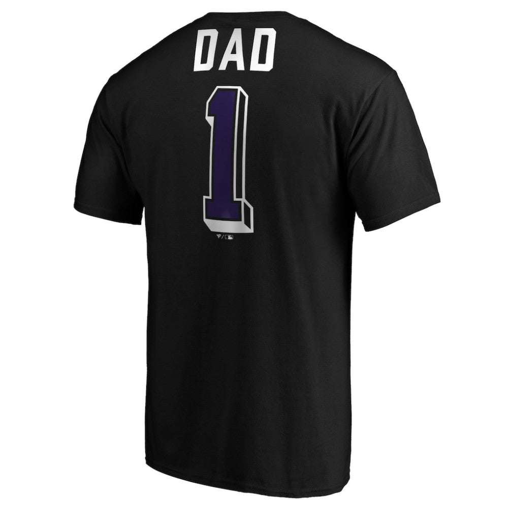 Colorado Rockies Number One Dad T-Shirt Black