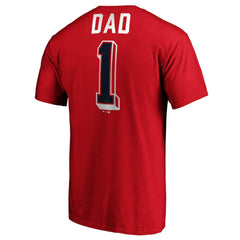 Los Angeles Angels Number One Dad T-Shirt Red