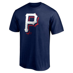 Pittsburgh Pirates Red White and Team T-Shirt Navy