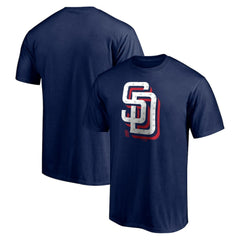 San Diego Padres Red White and Team T-Shirt Navy
