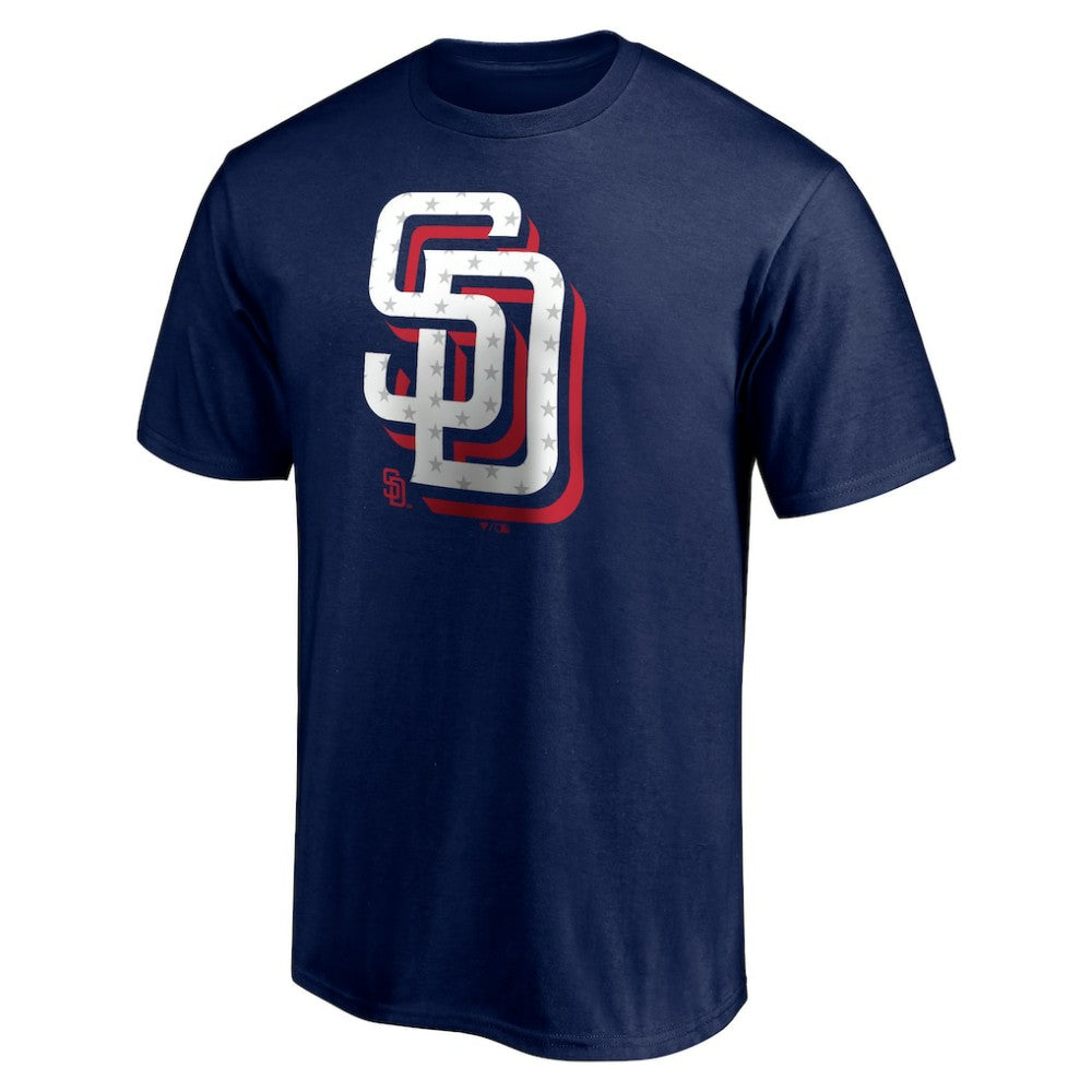 San Diego Padres Red White and Team T-Shirt Navy