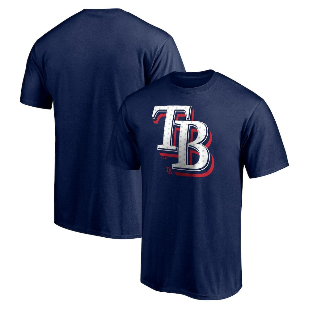 Tampa Bay Rays Red White and Team T-Shirt Navy