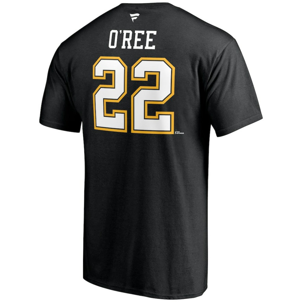 Willie O'Ree Boston Bruins Fanatics Authentic Stack Retired Player Name & Number T-Shirt - Black T-shirts