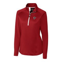 Atlanta Falcons Cutter & Buck Women's Jackson Half-Zip Overknit Pullover Jacket - Red outlet