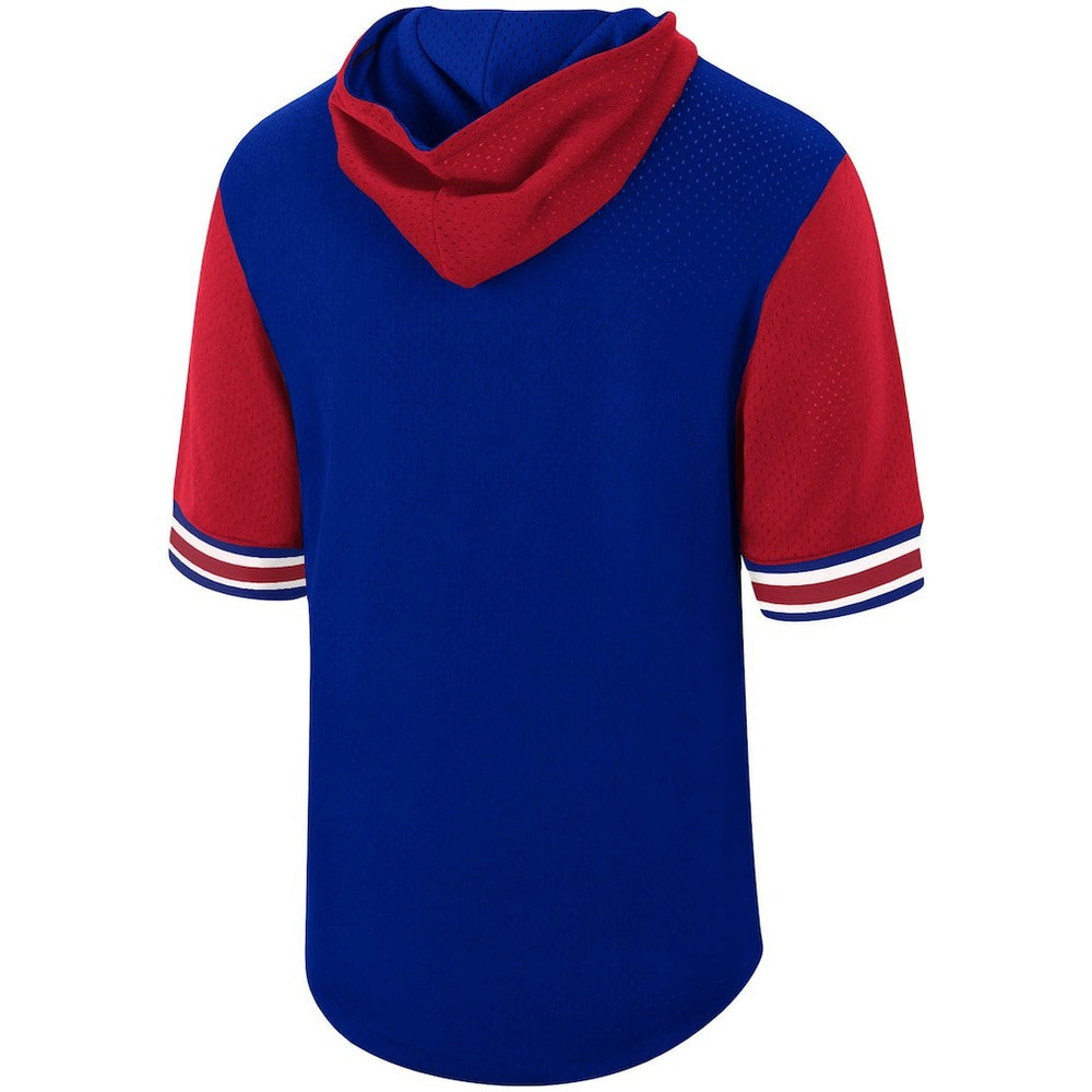 Philadelphia 76ers Hardwood Classics Buzzer Beater Mesh Pullover Hoodie - Royal for sale