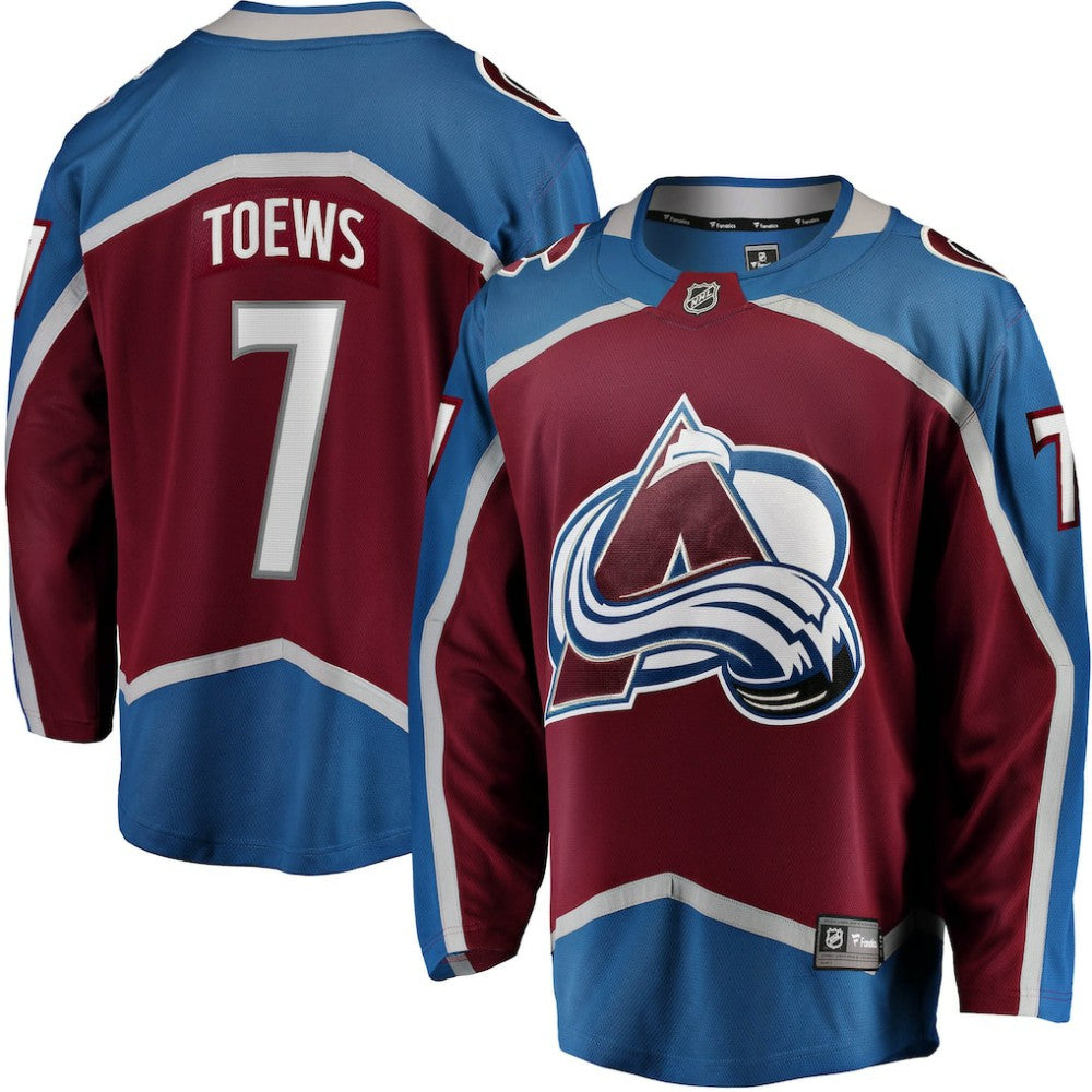 Devon Toews Colorado Avalanche Fanatics Home Breakaway Player Jersey - Burgundy Jerseys