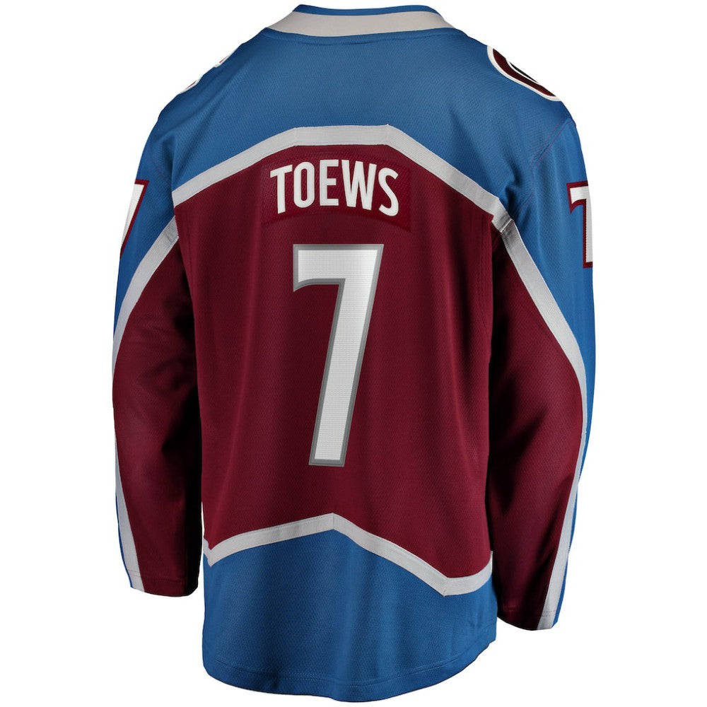 Devon Toews Colorado Avalanche Fanatics Home Breakaway Player Jersey - Burgundy Jerseys