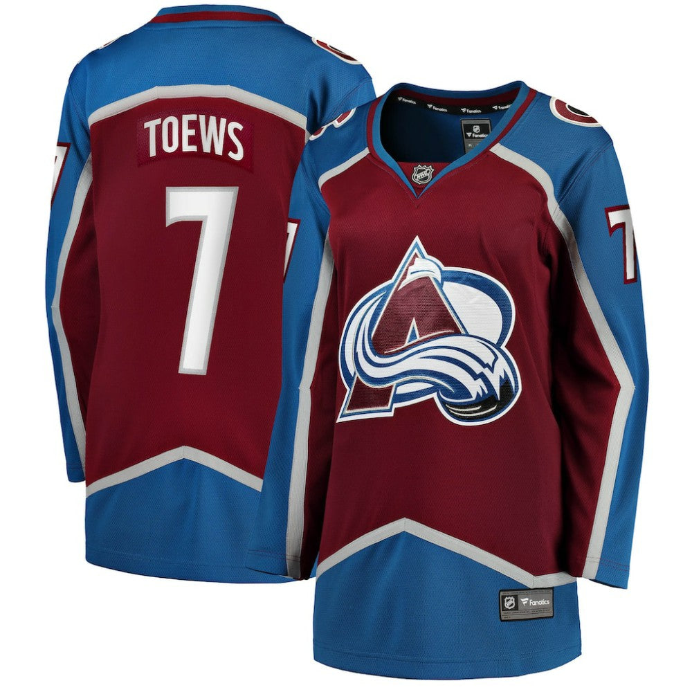 Devon Toews Colorado Avalanche Fanatics Women's Home Breakaway Player Jersey - Burgundy Jerseys