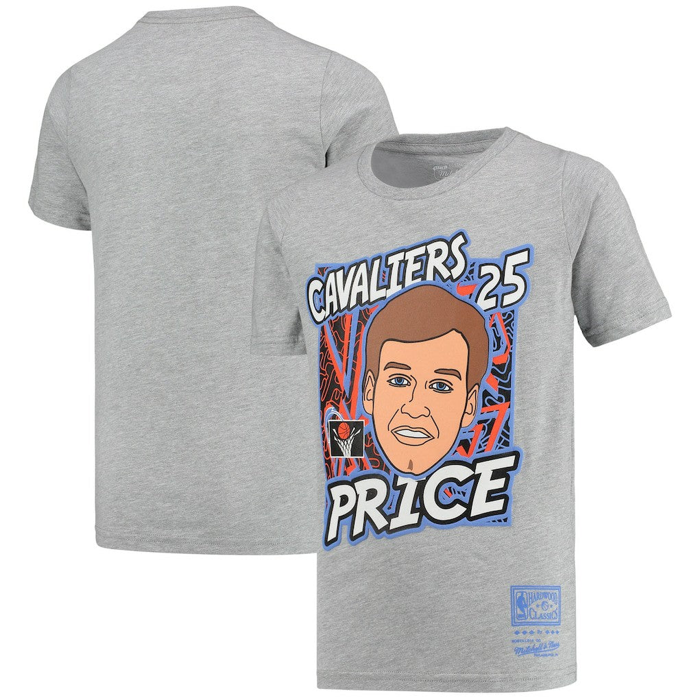 Mark Price Cleveland Cavaliers Youth Hardwood Classics King of the Court Player T-Shirt sale - Gray discount