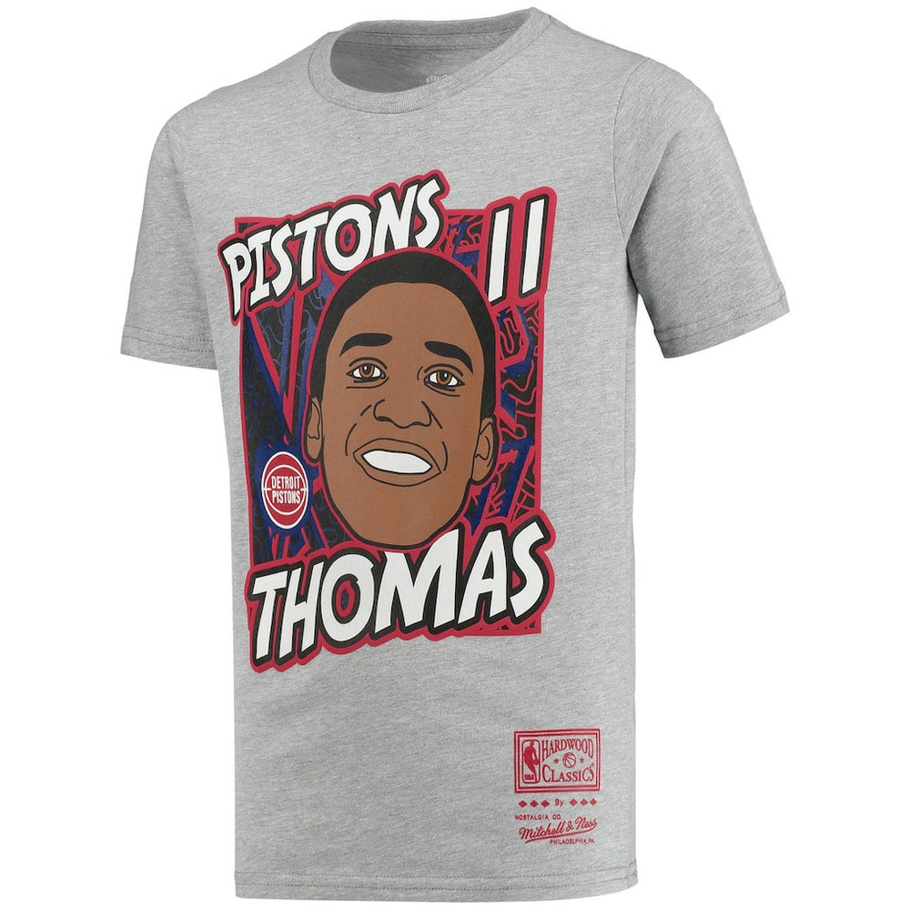 Isiah Thomas Detroit Pistons Youth Hardwood Classics King of the Court Player T-Shirt sale - Gray online