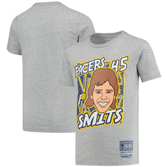 Rik Smits Indiana Pacers Youth Hardwood Classics King of the Court Player T-Shirt - Gray on sale