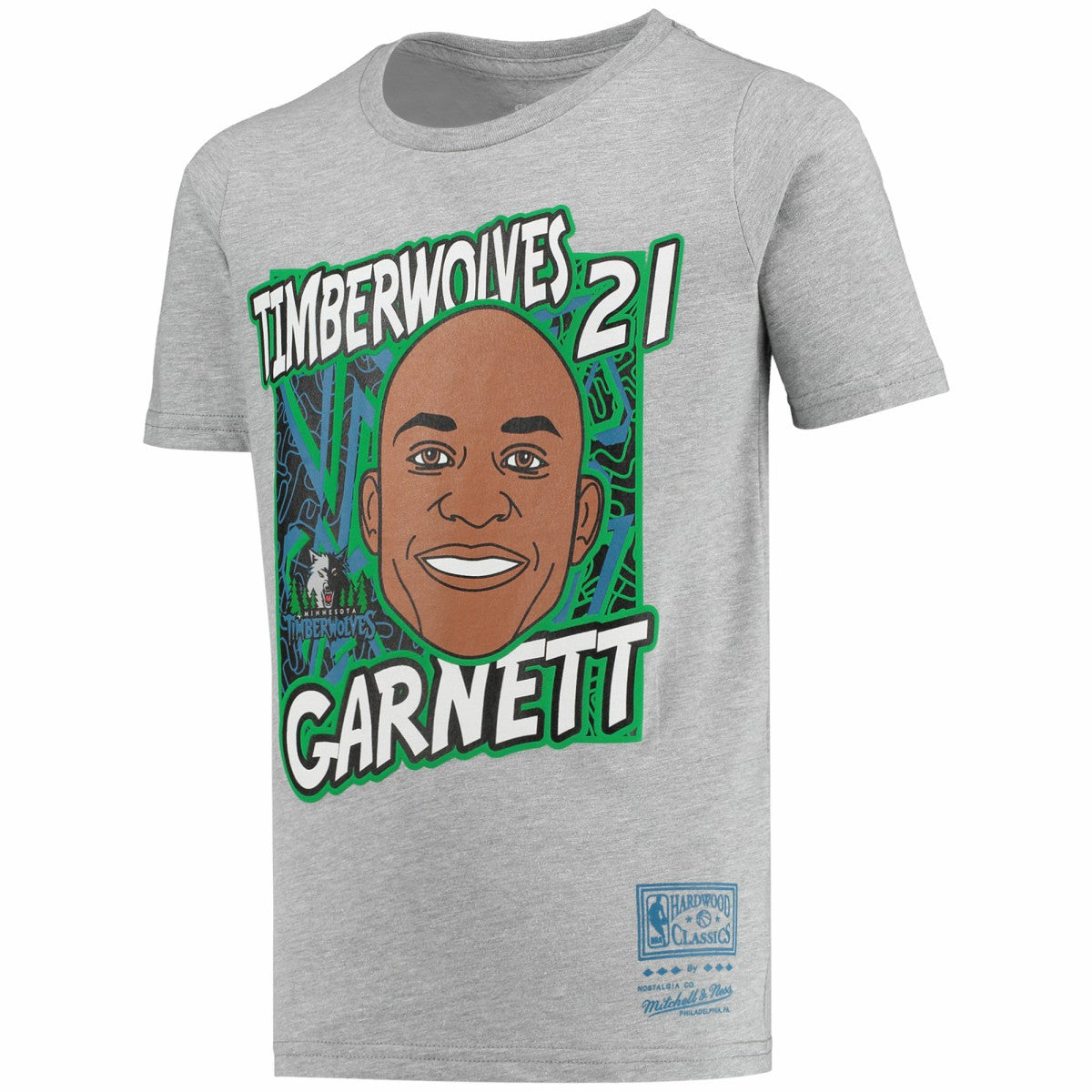 Kevin Garnett Minnesota Timberwolves Youth Hardwood Classics King of the Court Player T-Shirt - Gray discount