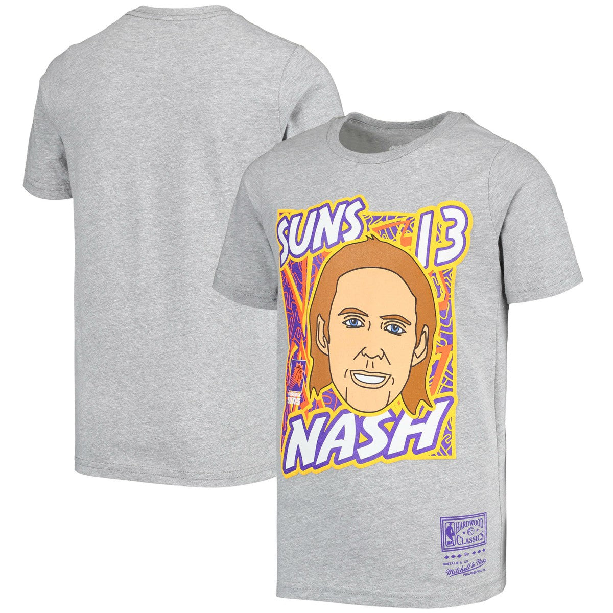 Steve Nash Phoenix Suns Youth Hardwood Classics King of the Court Player T-Shirt - Gray discount