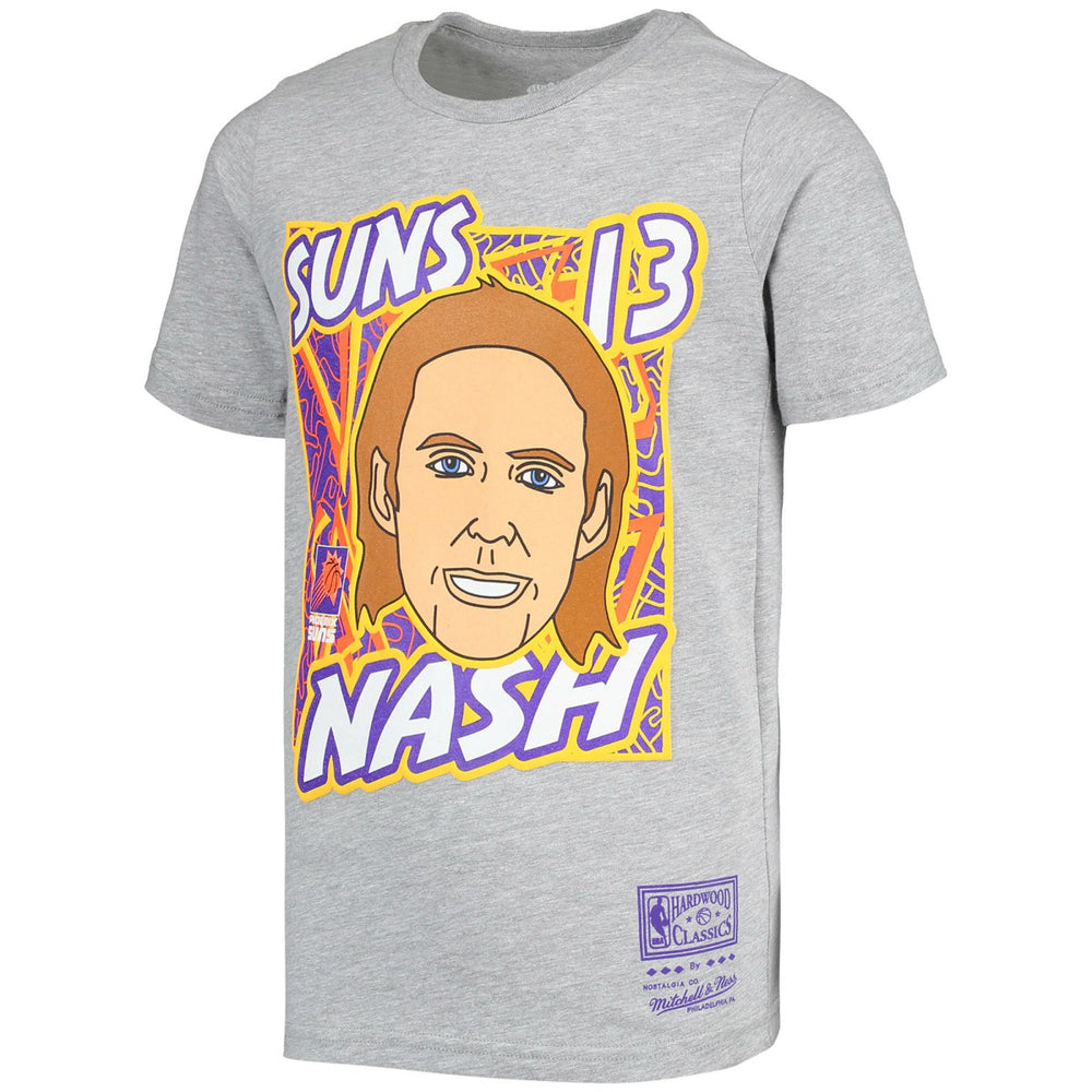 Steve Nash Phoenix Suns Youth Hardwood Classics King of the Court Player T-Shirt - Gray discount