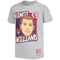 Jason Williams Sacramento Kings Youth Hardwood Classics King of the Court Player T-Shirt - Gray for sale