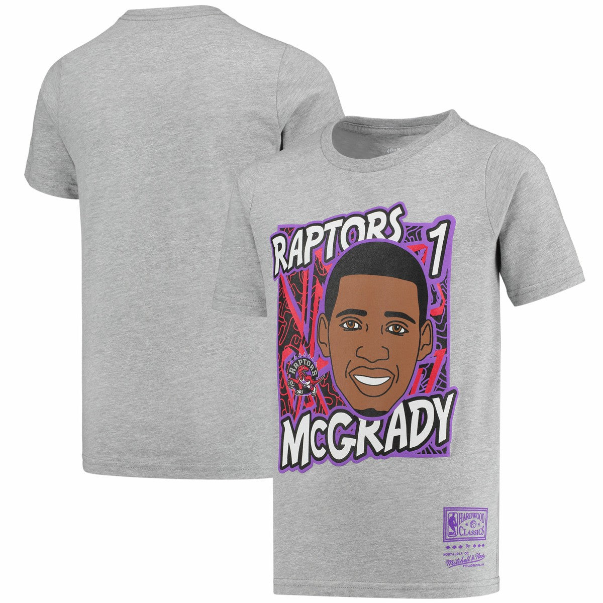 Tracy McGrady Toronto Raptors Youth Hardwood Classics King of the Court Player T-Shirt - Gray for sale