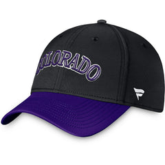 Colorado Rockies Core Flex Hat Black/Purple