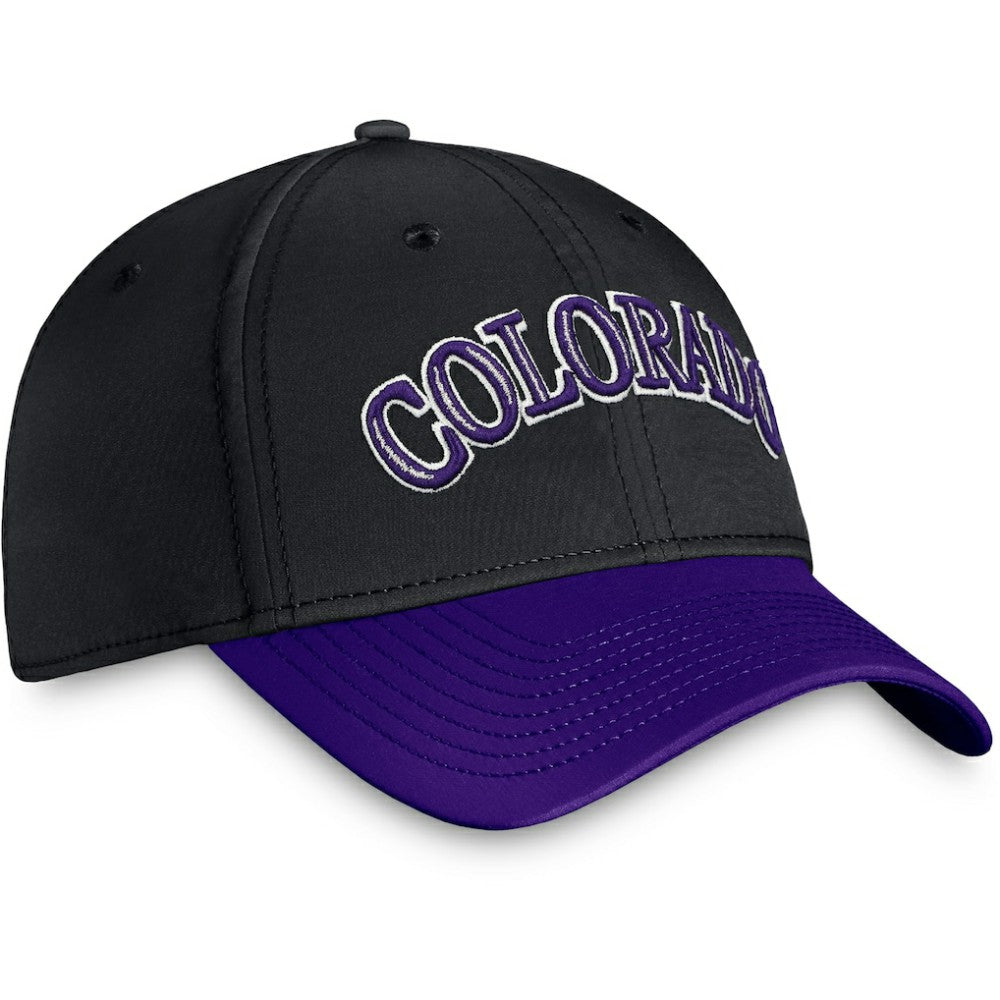 Colorado Rockies Core Flex Hat Black/Purple