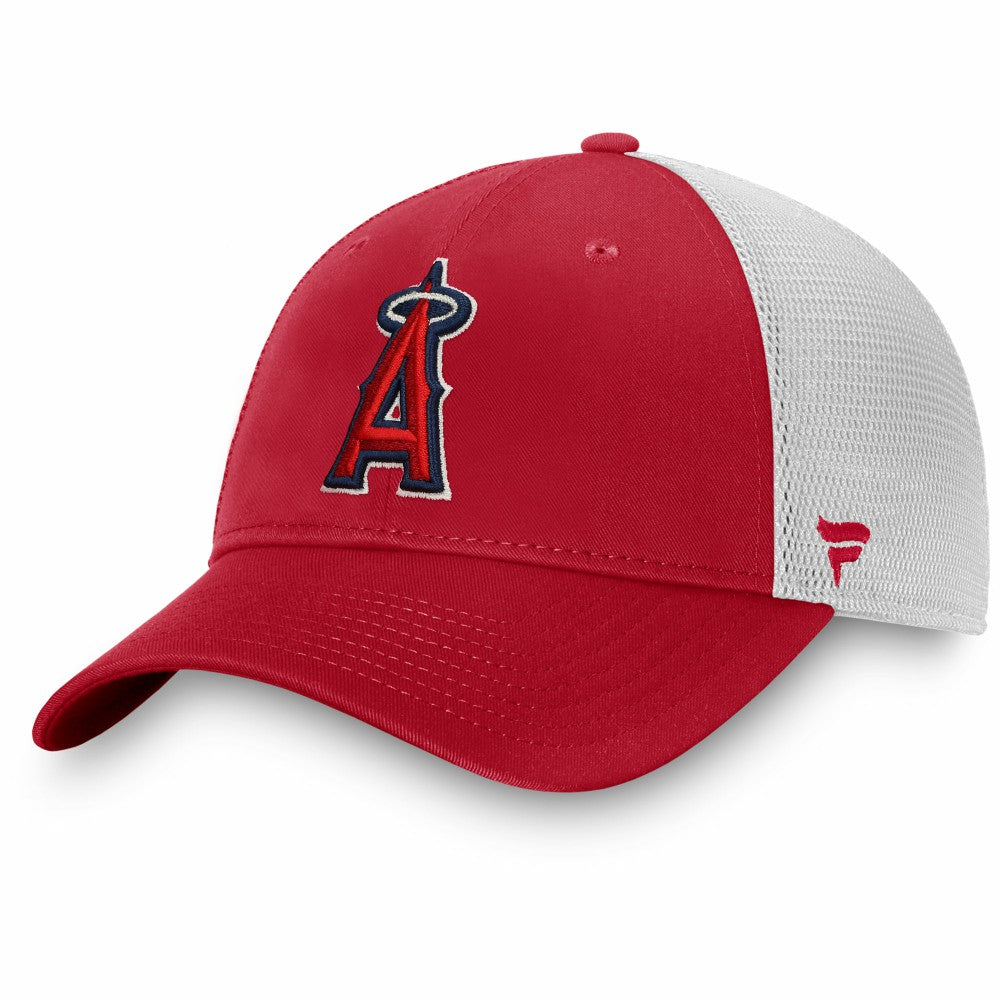 Los Angeles Angels Team Core Unstructured Trucker Adjustable Hat Red/White