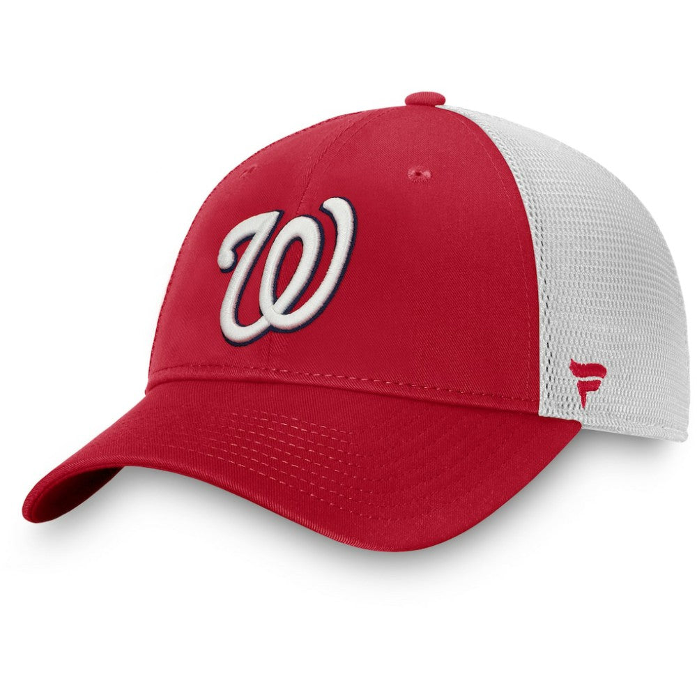 Washington Nationals Team Core Unstructured Trucker Adjustable Hat Red/White