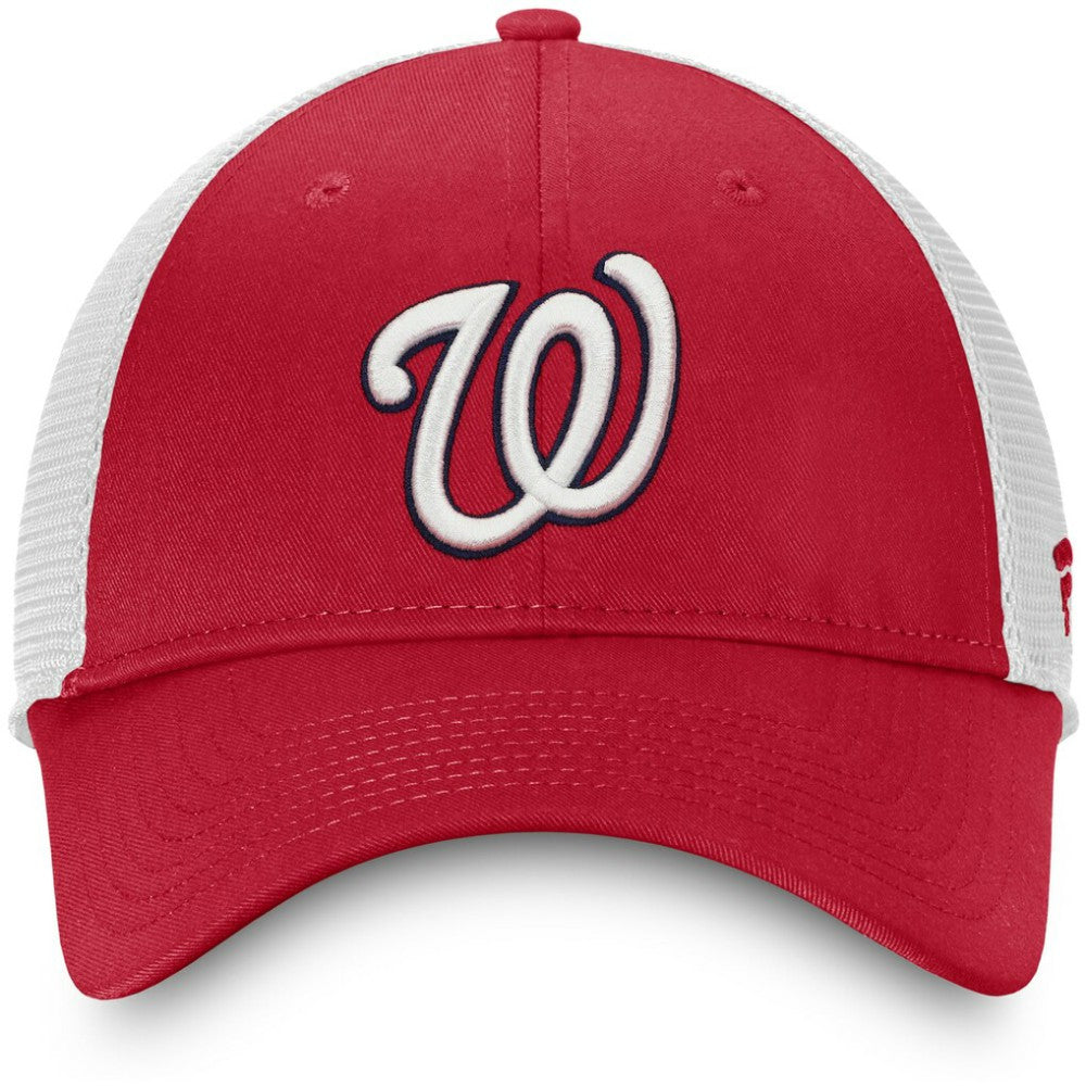 Washington Nationals Team Core Unstructured Trucker Adjustable Hat Red/White