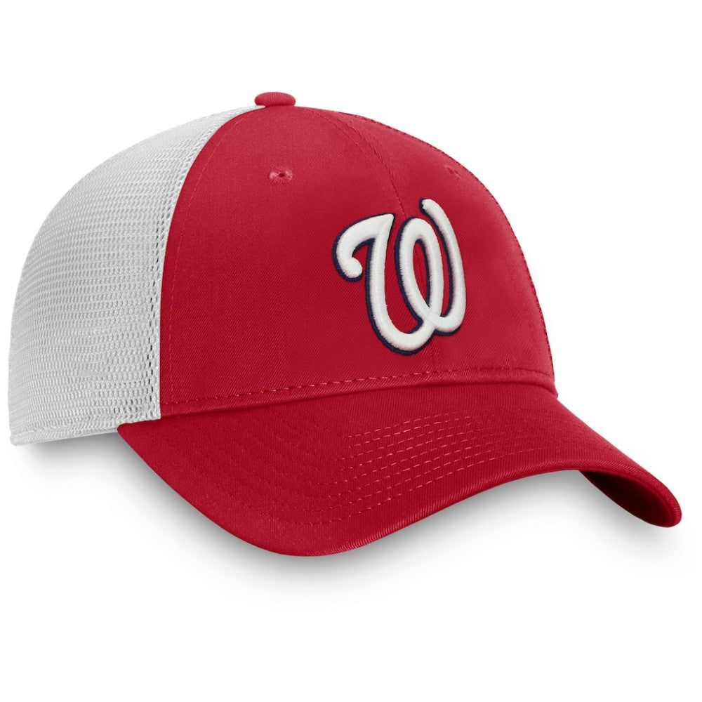 Washington Nationals Team Core Unstructured Trucker Adjustable Hat Red/White