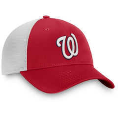 Washington Nationals Team Core Unstructured Trucker Adjustable Hat Red/White