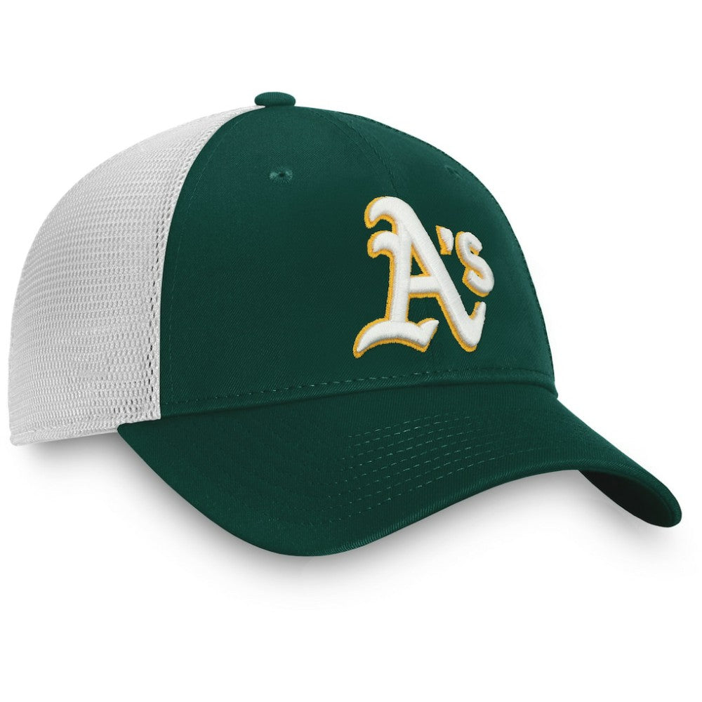 Athletics Team Core Unstructured Trucker Adjustable Hat Green/White