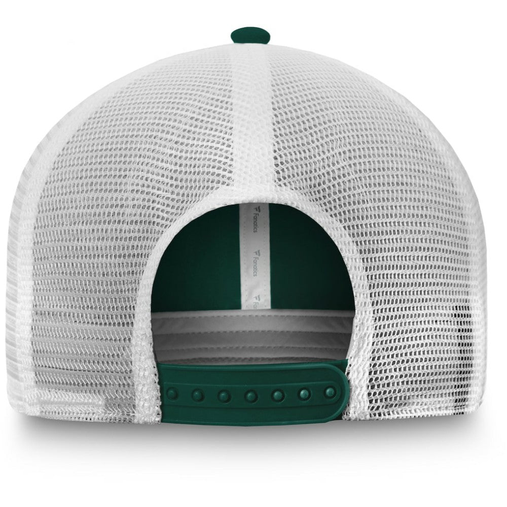 Athletics Team Core Unstructured Trucker Adjustable Hat Green/White